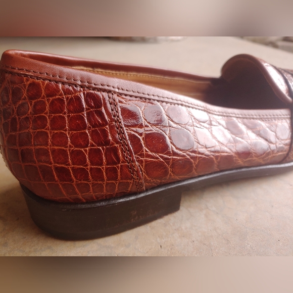 Zelli Palm Beach Genuine Crocodile Cognac Loafer main image 11